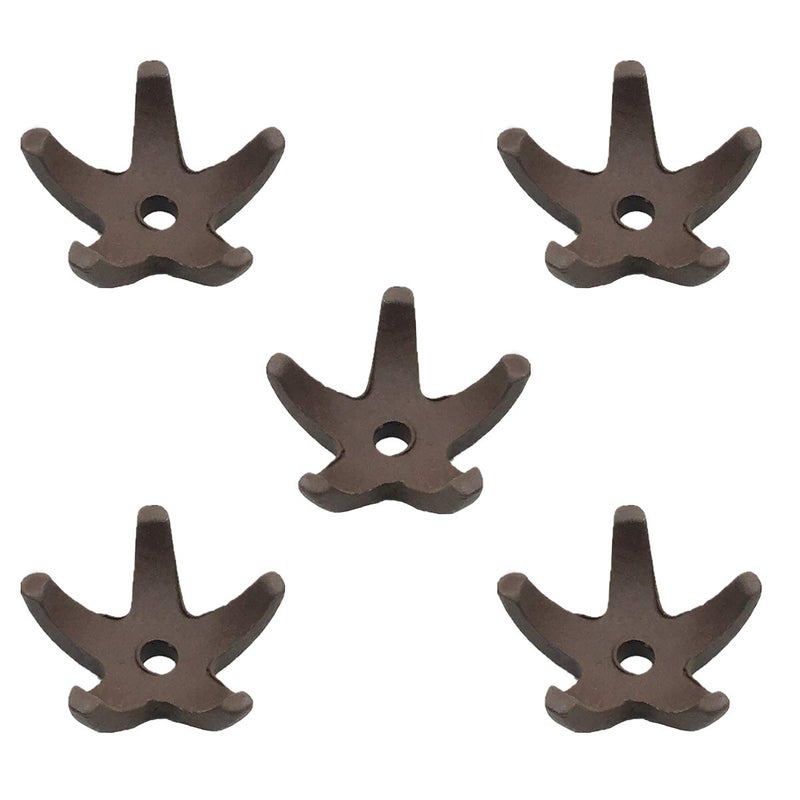 COMOK Fish Tank Decorations 5 Pcs Aquarium Mini Starfish-Shaped Shrimp Home Fish Tank Shelter Breeding Cave, Brown - Image 1